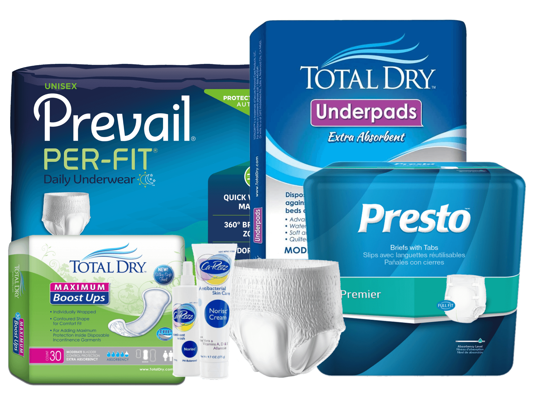 Name-brand incontinence supplies covered through insurance